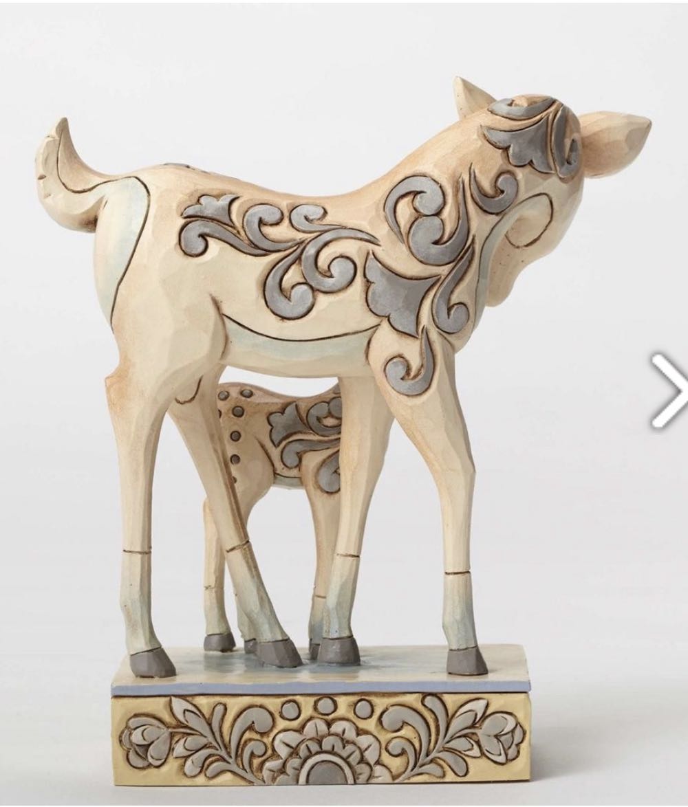 Deerly Devoted - White Woodland (White Woodland) ornament collectible [Barcode 045544874601] - Main Image 2
