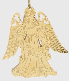 Christmas Gold Angel Joy - Christmas Gold ornament collectible - Main Image 2