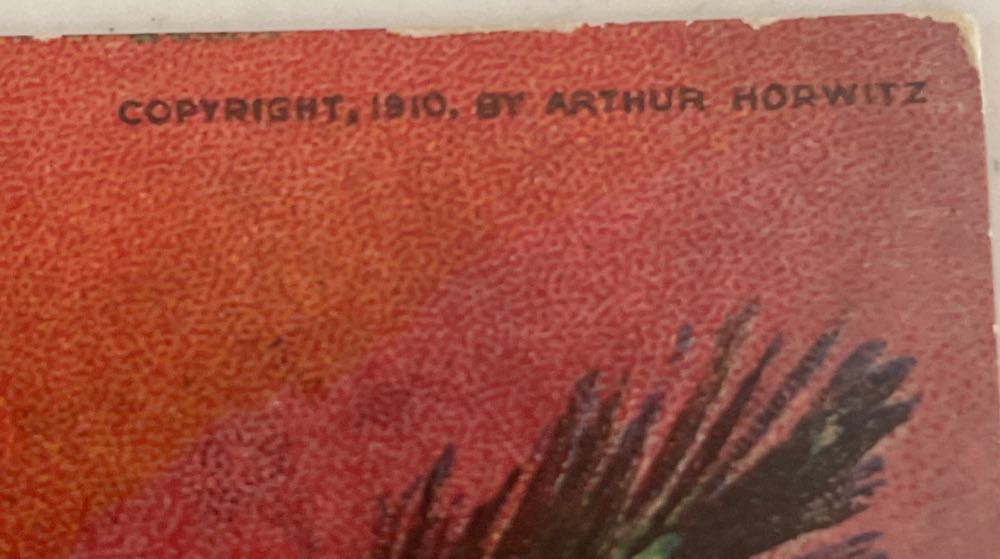 Arthur Horowitz - Postcard - A Happy New Year - Children Walking In Snow To House - Holly And Pine - New Year (Postcard) ornament collectible - Main Image 3