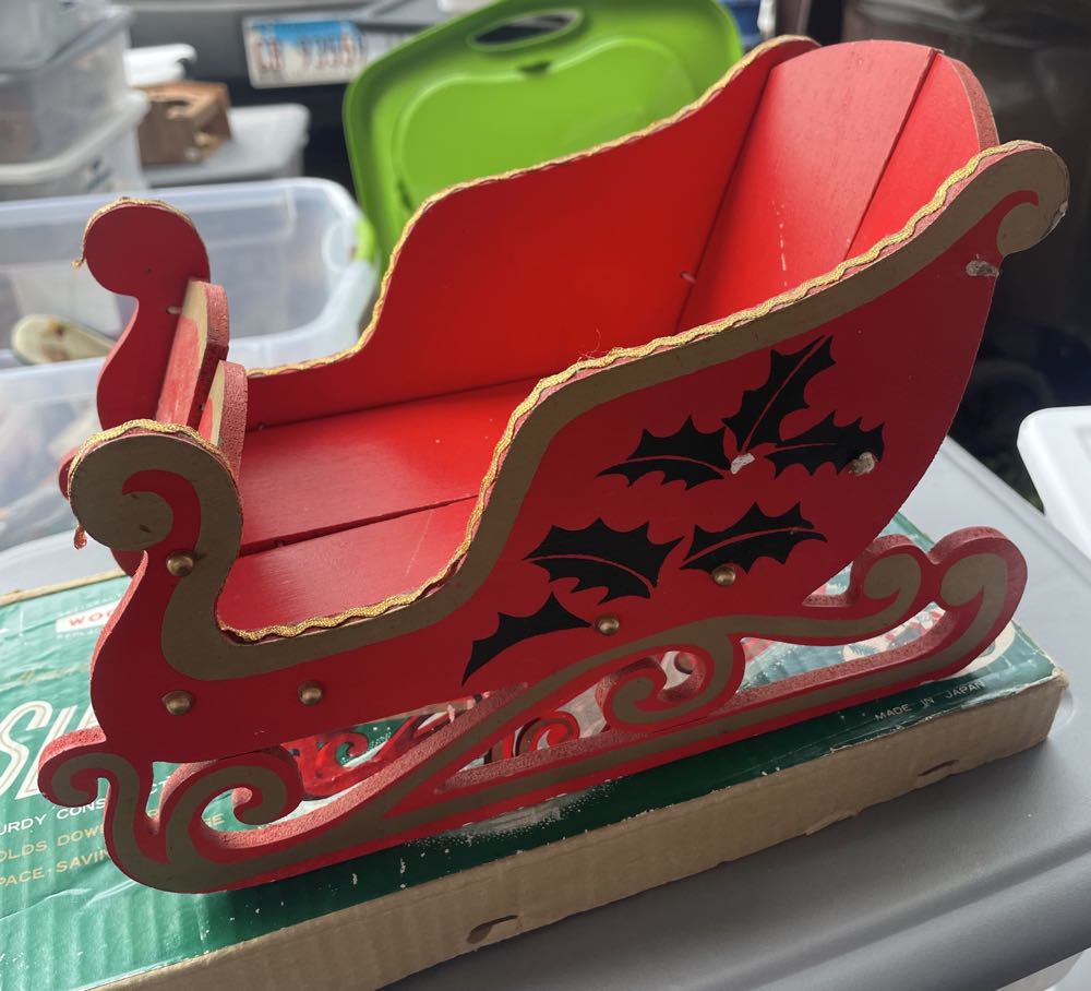 Woolworth - Sleigh - Sleigh (Collapsible) ornament collectible - Main Image 2