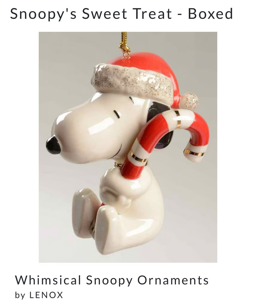 Snoopy’s Sweet Treat - Snoopy (Peanuts) ornament collectible - Main Image 2