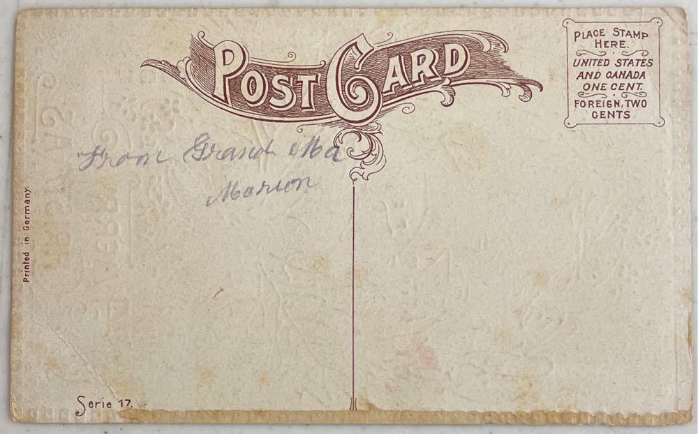 Postcard - Germany - House & Mistletoe - Gold Trim - Christmas (Postcard) ornament collectible - Main Image 2