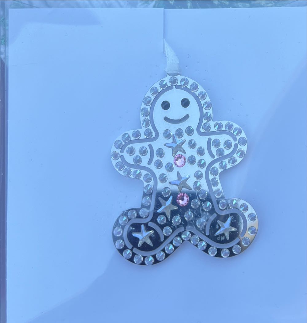 Swarovski Crystal Christmas Ornament Gingerbread Man ...  ornament collectible [Barcode 768549918506] - Main Image 1