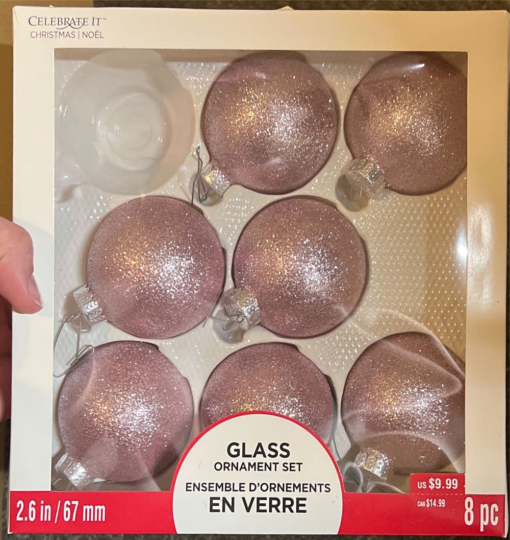 Celebrate it Glass ornaments  (Christmas Tree Ornaments) ornament collectible [Barcode 886946987656] - Main Image 1