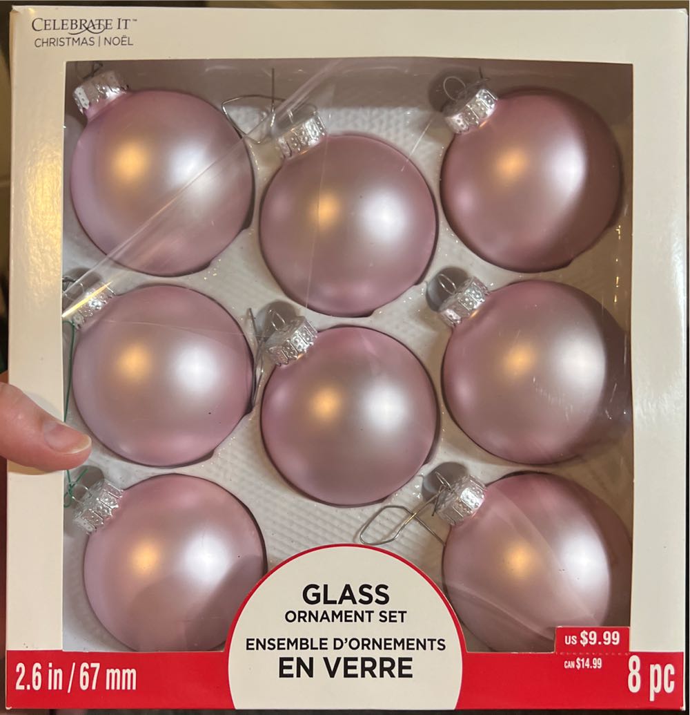 Celebrate it glass Ornaments  ornament collectible [Barcode 886946989933] - Main Image 1