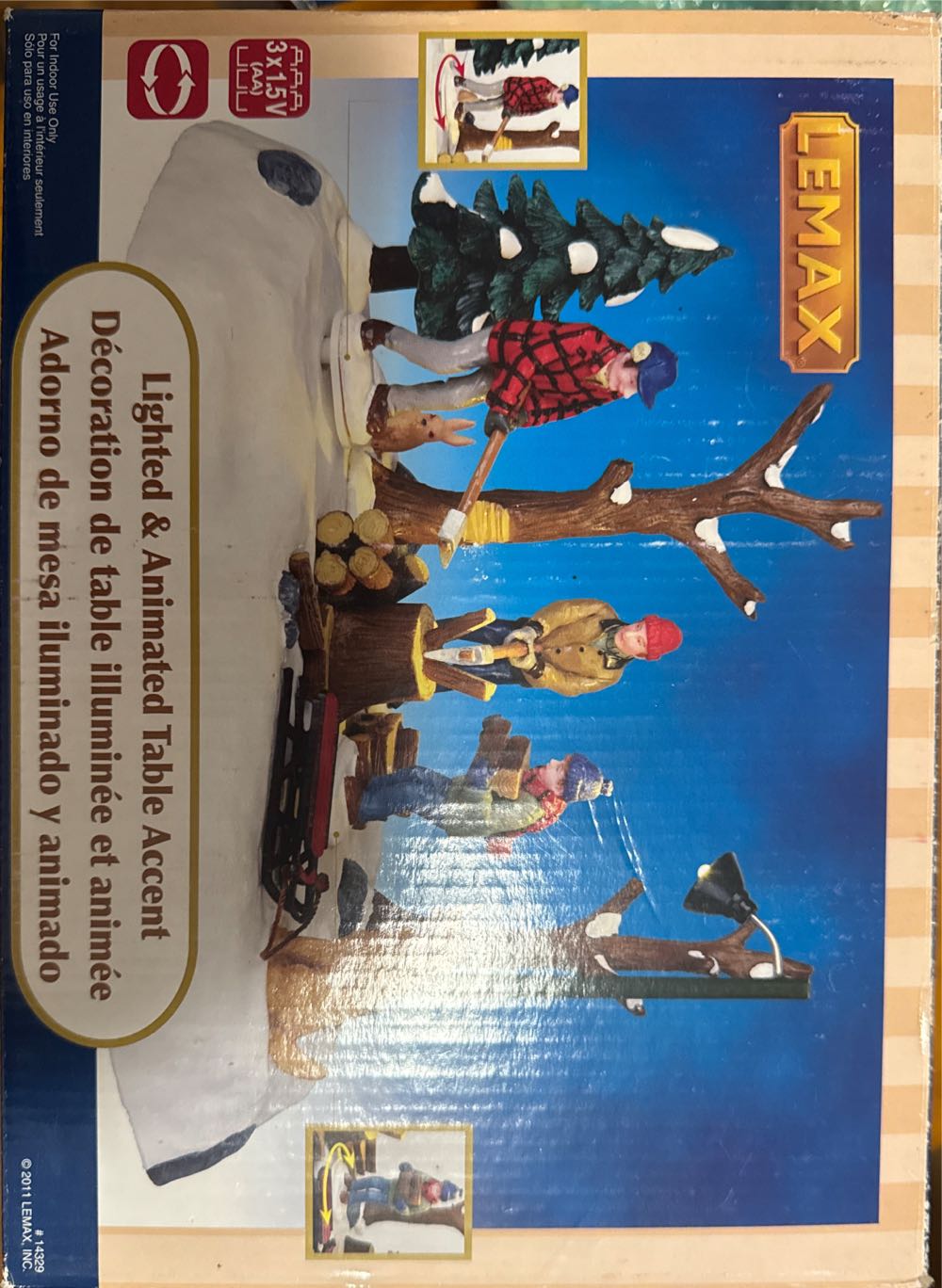 Getting Wood For The Cabin - 14329 - Holidays & Seasons (Table Accent) ornament collectible [Barcode 728162143297] - Main Image 2