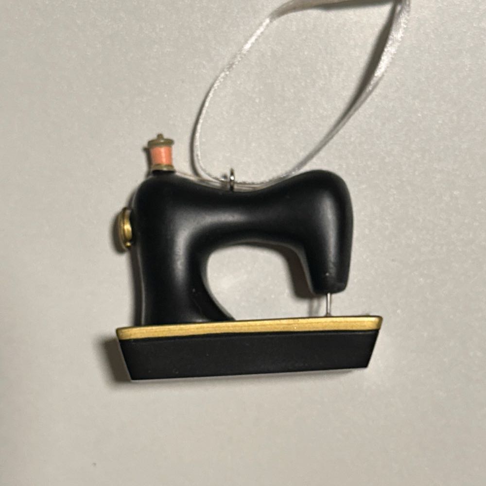 Sew & Stitch Sewing Machine Christmas Ornament Hallmark - Red Box (Sewing) ornament collectible [Barcode 726528497503] - Main Image 2