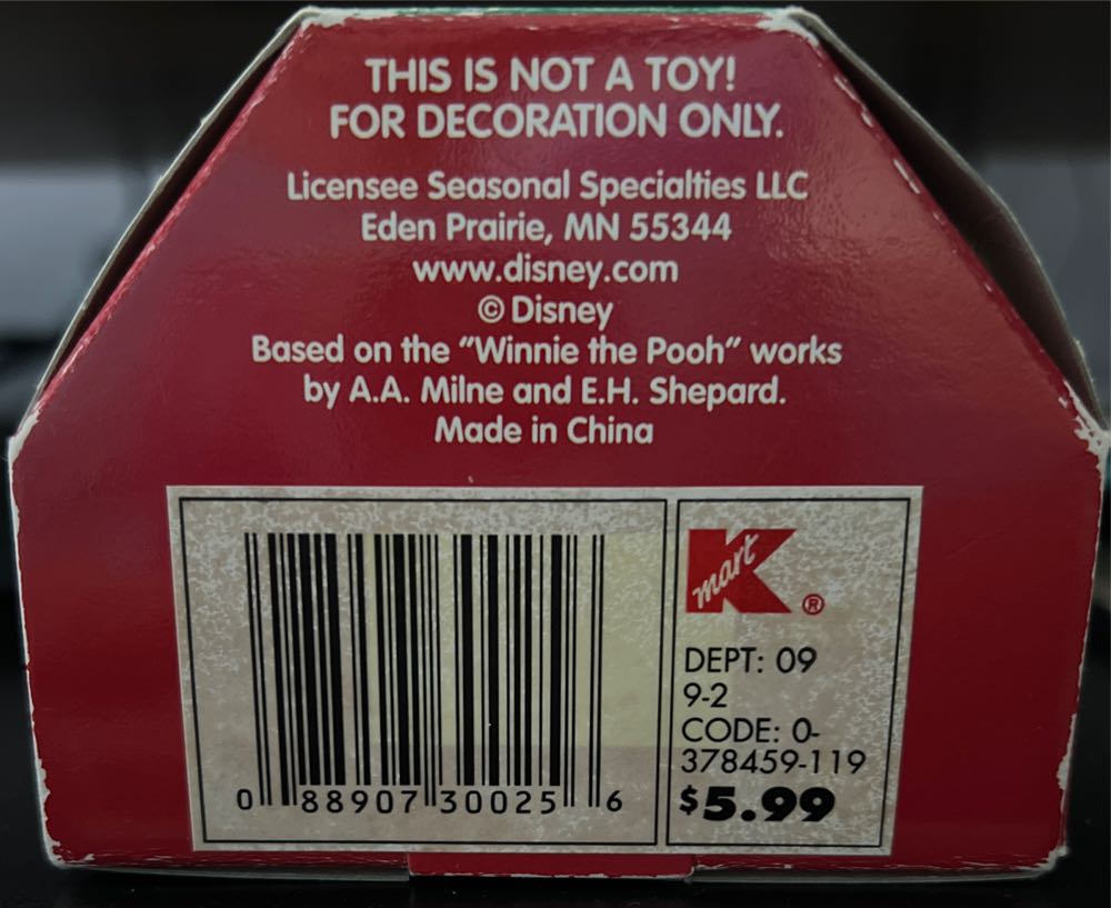 Winnie The Pooh - Disney Winnie The Pooh (Winnie the Pooh) ornament collectible [Barcode 088907300256] - Main Image 2