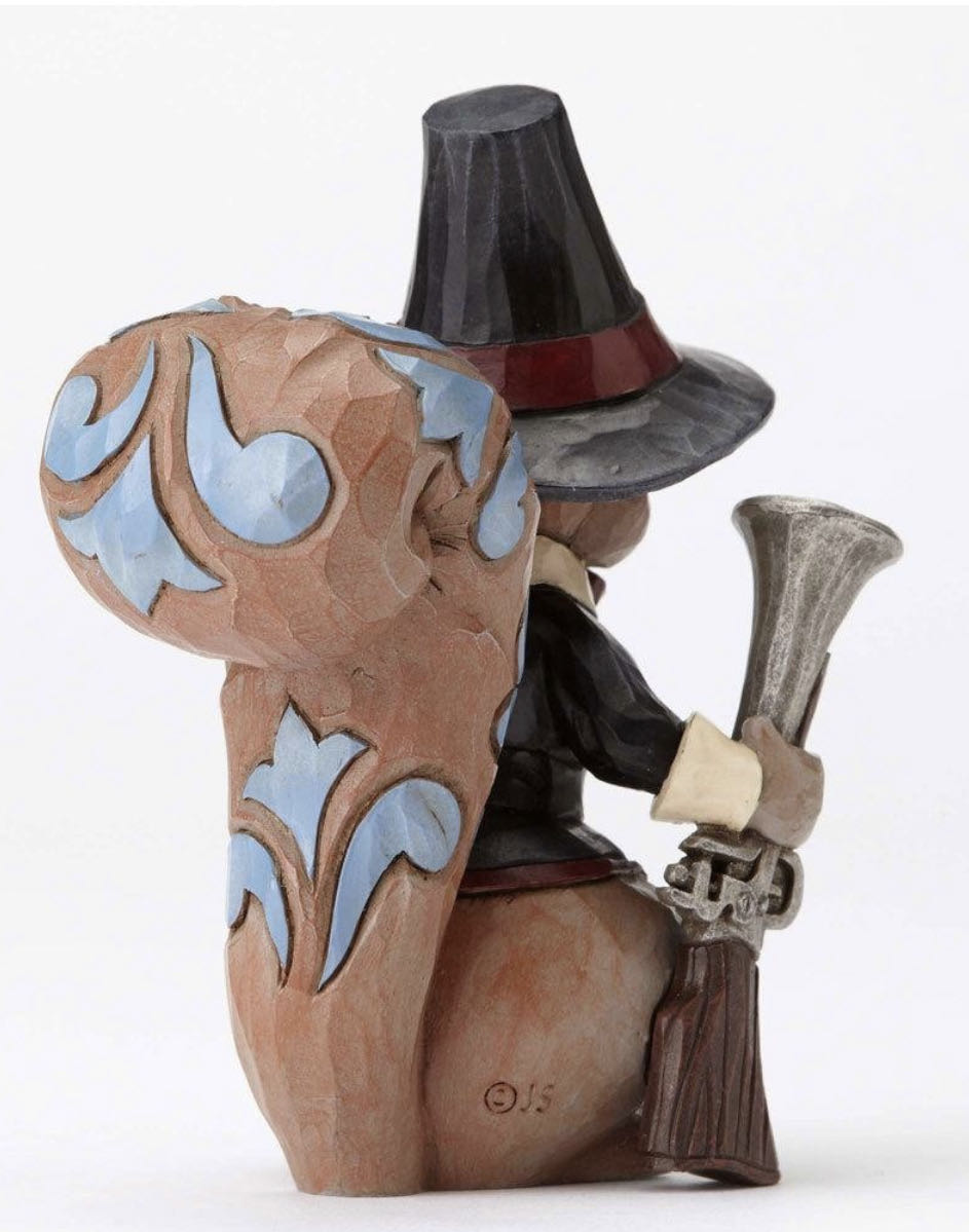 Pilgrim Squirrel - Mini Figurine (Thanksgiving) ornament collectible - Main Image 2