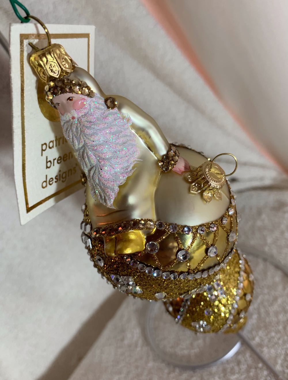 Noel Deux, Gold Jeweled - Other Exclusive (Santa) ornament collectible - Main Image 2