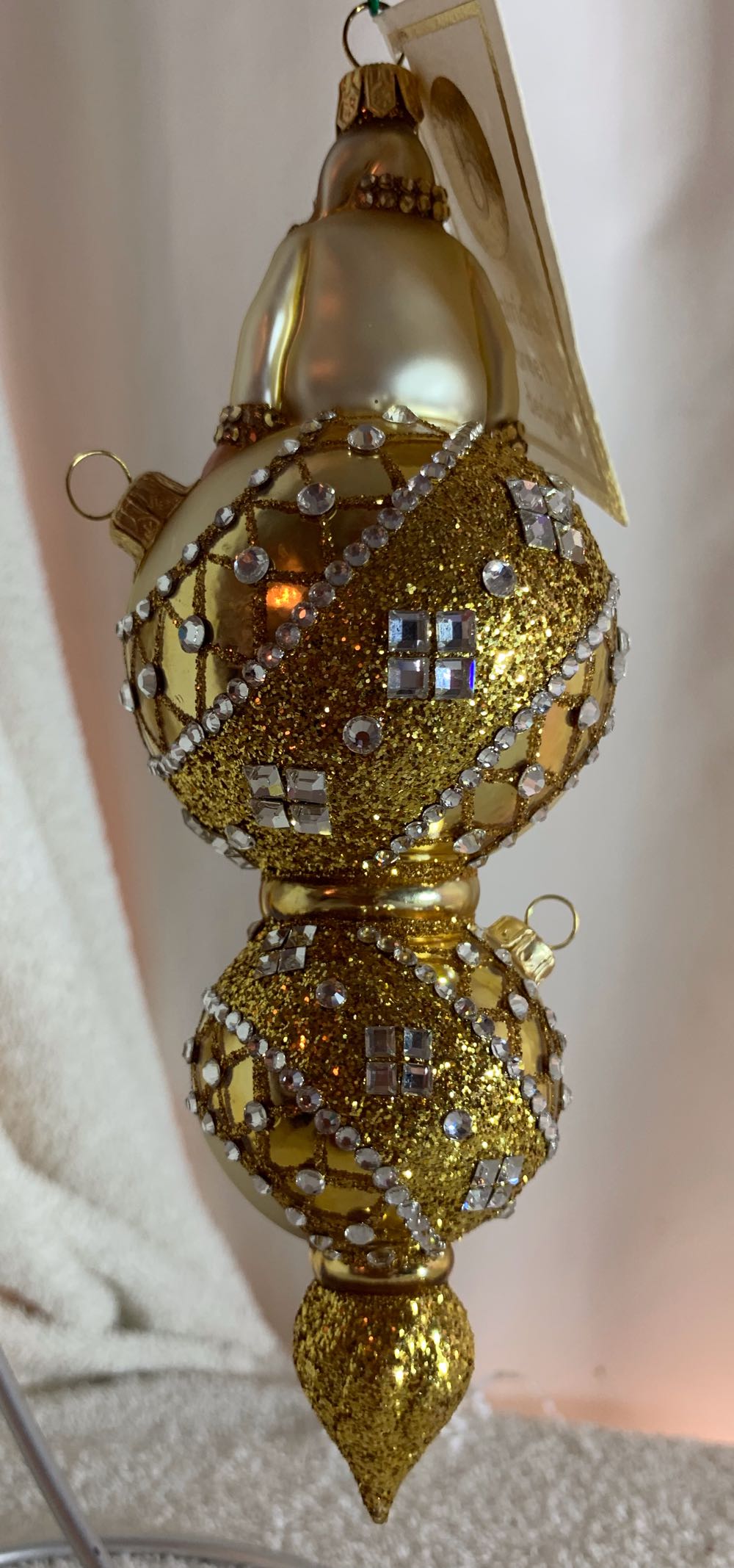 Noel Deux, Gold Jeweled - Other Exclusive (Santa) ornament collectible - Main Image 3
