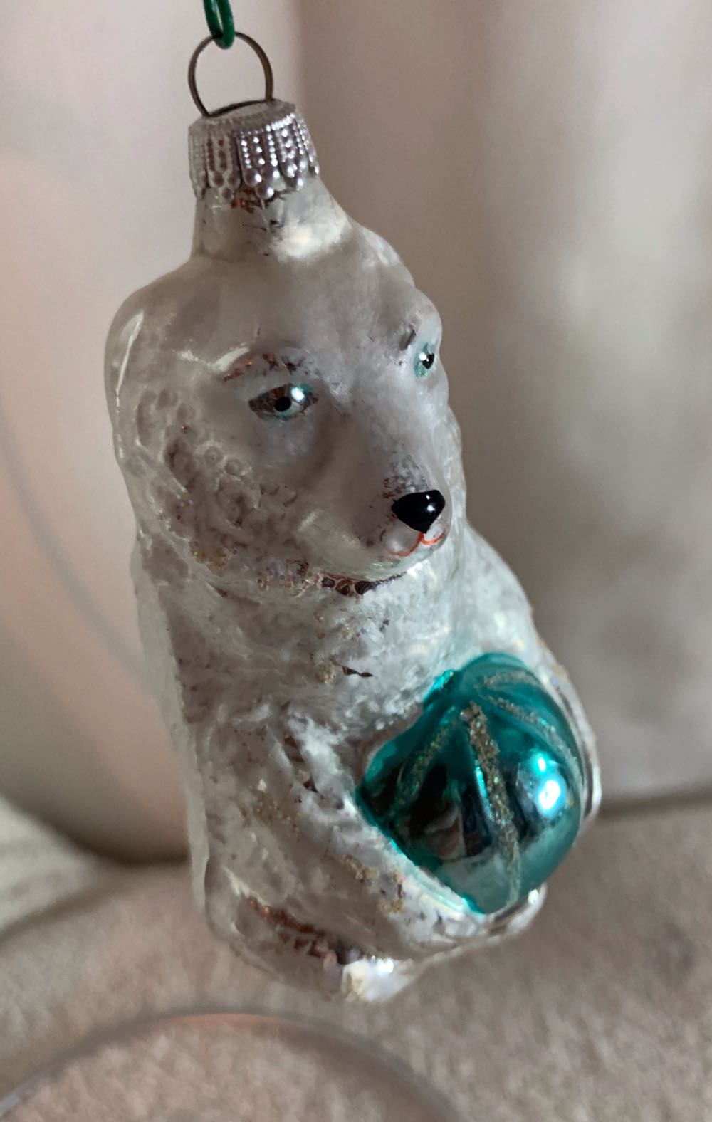 Ice Bear, Turquoise (Circus) ornament collectible - Main Image 2