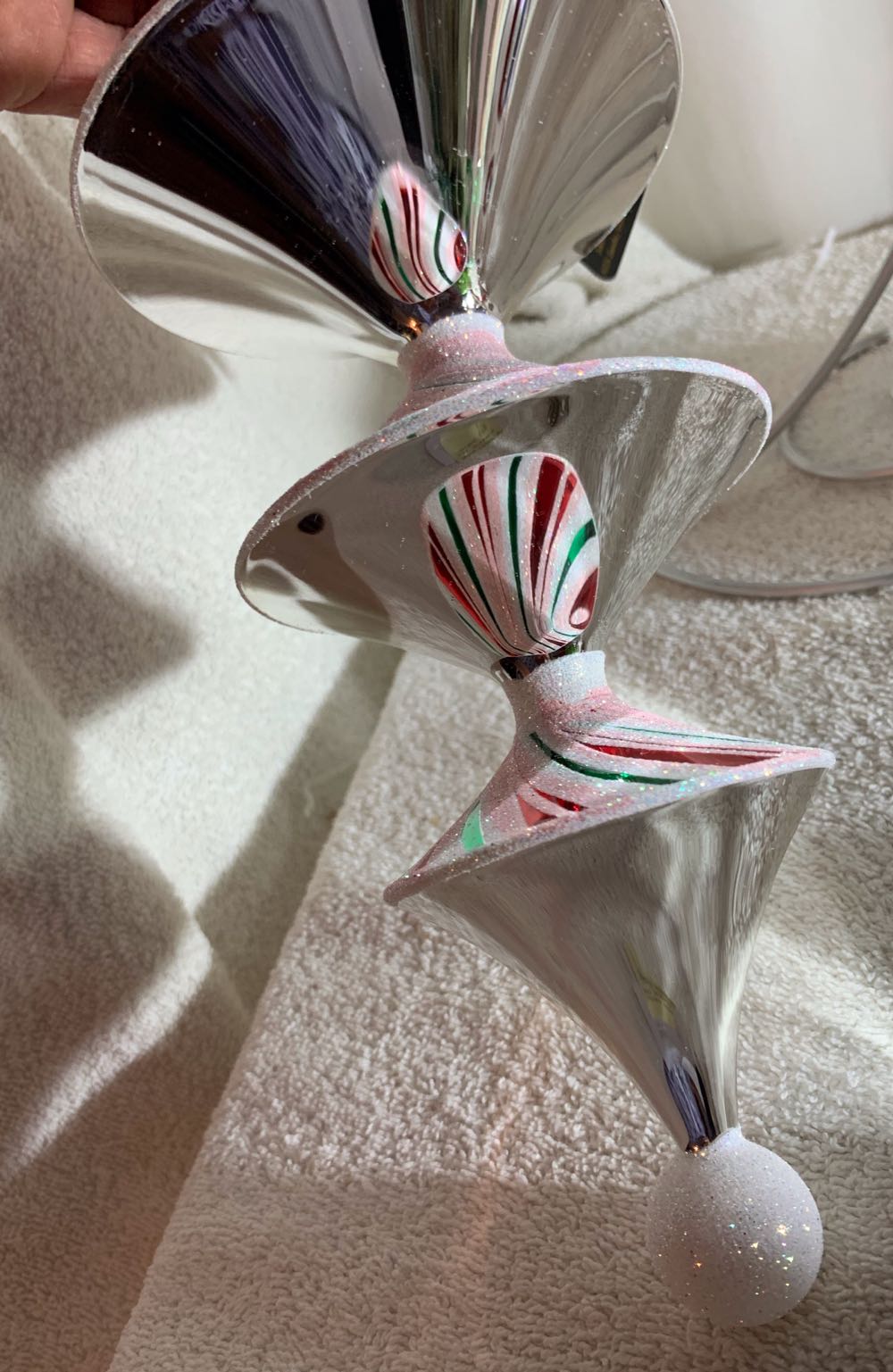 Peppermint Three Tiered Drop  (Christmas Tree Ornament) ornament collectible - Main Image 4