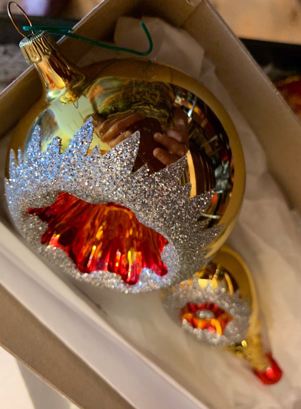 Golden Glow  (Christmas Tree Ornament) ornament collectible - Main Image 3