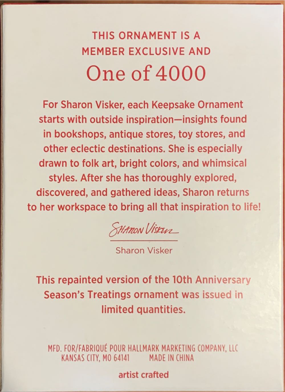 Season’s Treatings Special Edition Repaint - Season’s Treating (Repaint Piece) ornament collectible [Barcode 763795786879] - Main Image 2