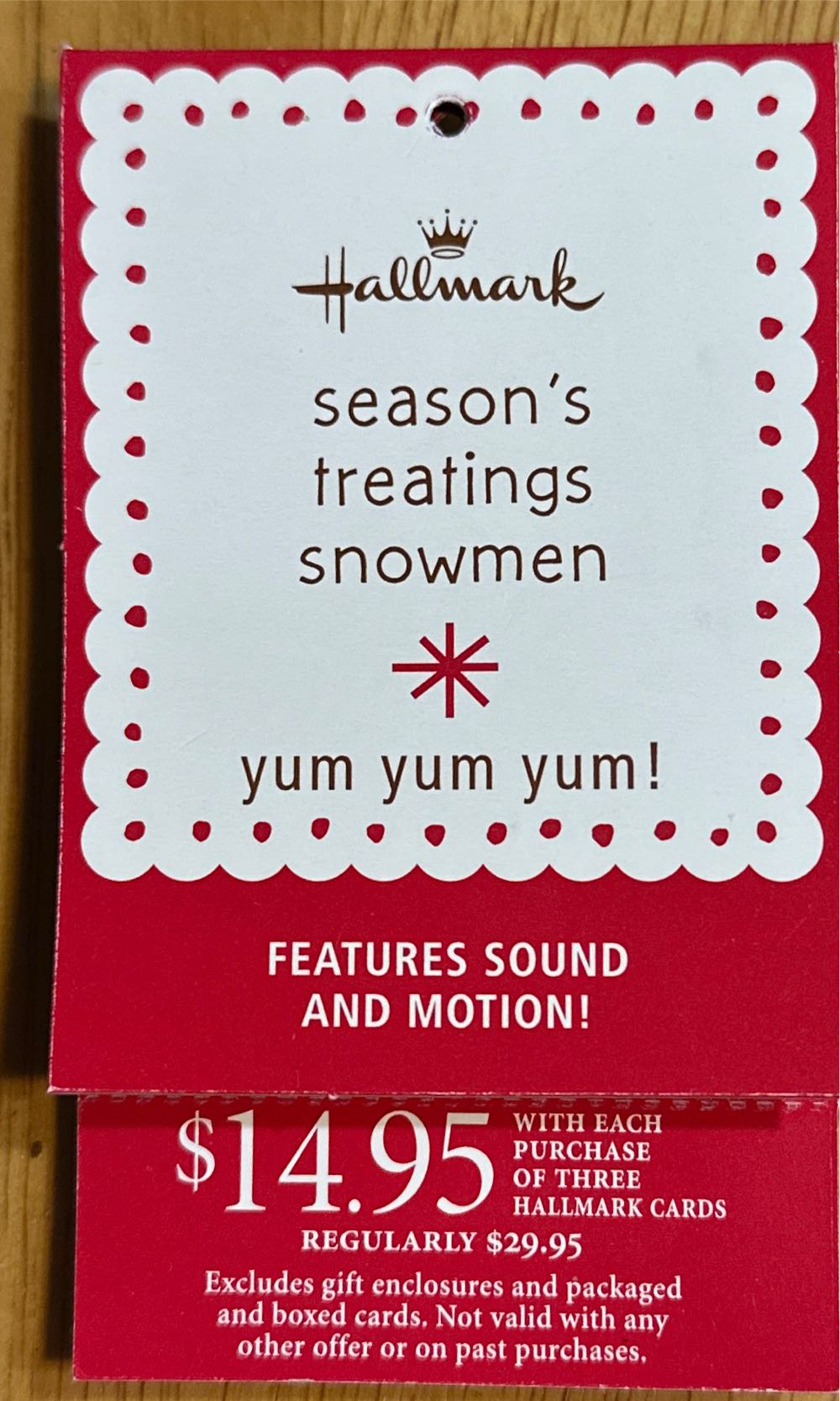 TP#6 Season’s Treating Snowmen - Techno Plush (Snowmen) ornament collectible [Barcode 795902067052] - Main Image 3