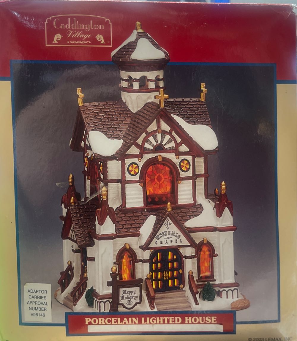West Hills Chapel - 35788 - Holidays & Seasons (Lighted Building) ornament collectible [Barcode 728162357885] - Main Image 1