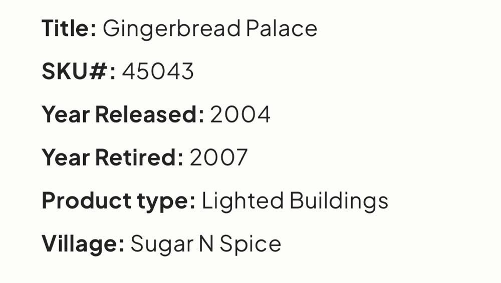 Gingerbread Palace #45043 - Sugar & Spice (Lighted Building) ornament collectible [Barcode 728162450432] - Main Image 2