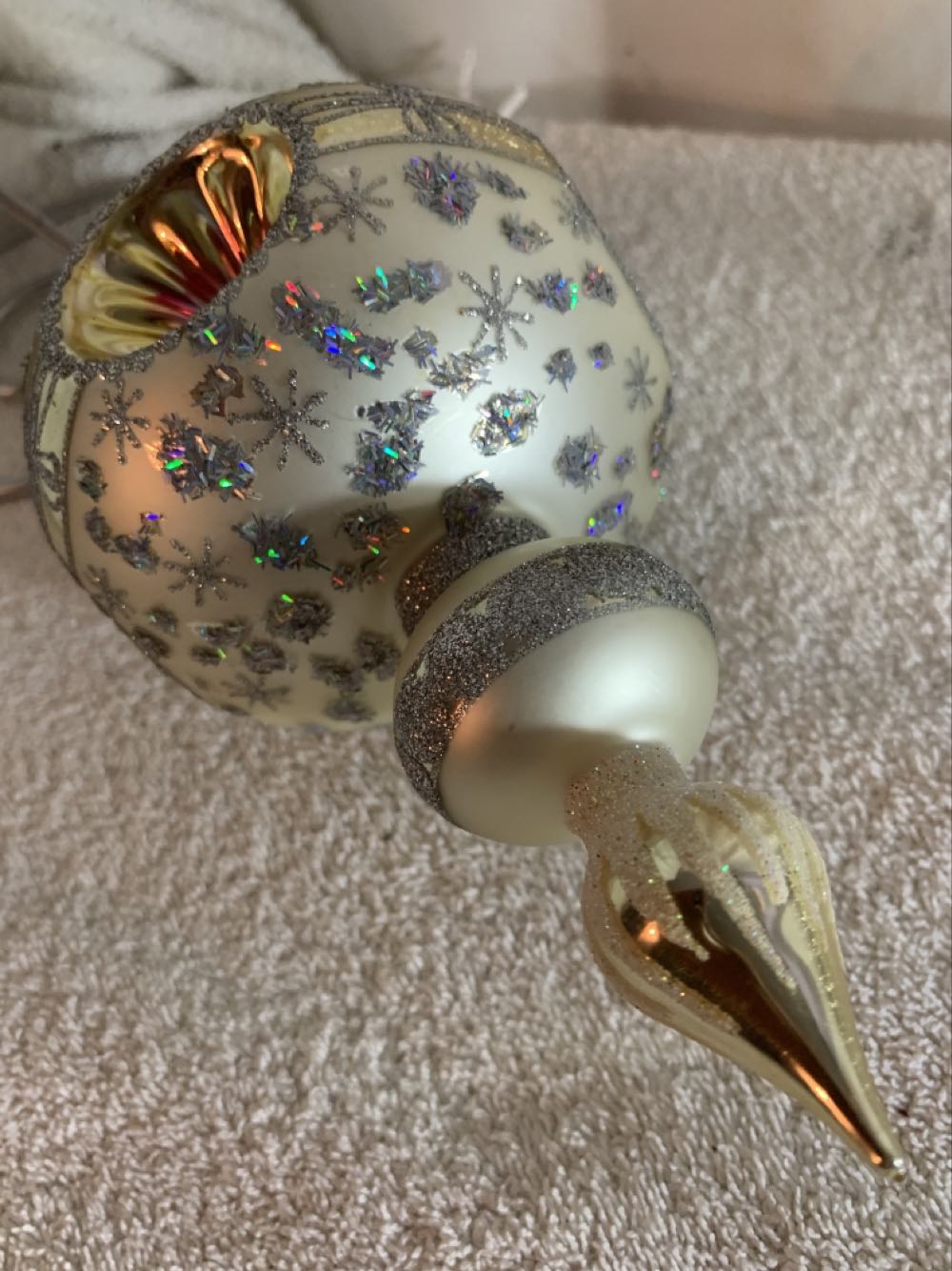 White Reflector - Glitter Series (Christmas Tree Ornament) ornament collectible - Main Image 3