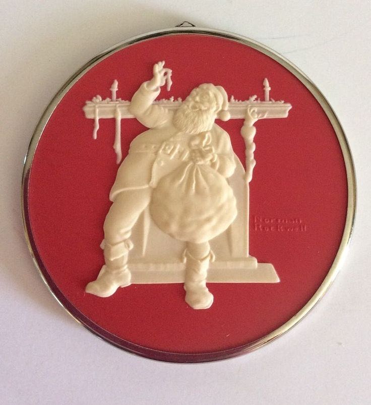 Hallmark Norman Rockwell 3rd In Series Filling The Stockings - Norman Rockwell ornament collectible - Main Image 1
