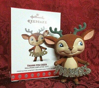 Thank You Deer - 2017 - HEG - Hallmark Employee Gift ornament collectible - Main Image 1