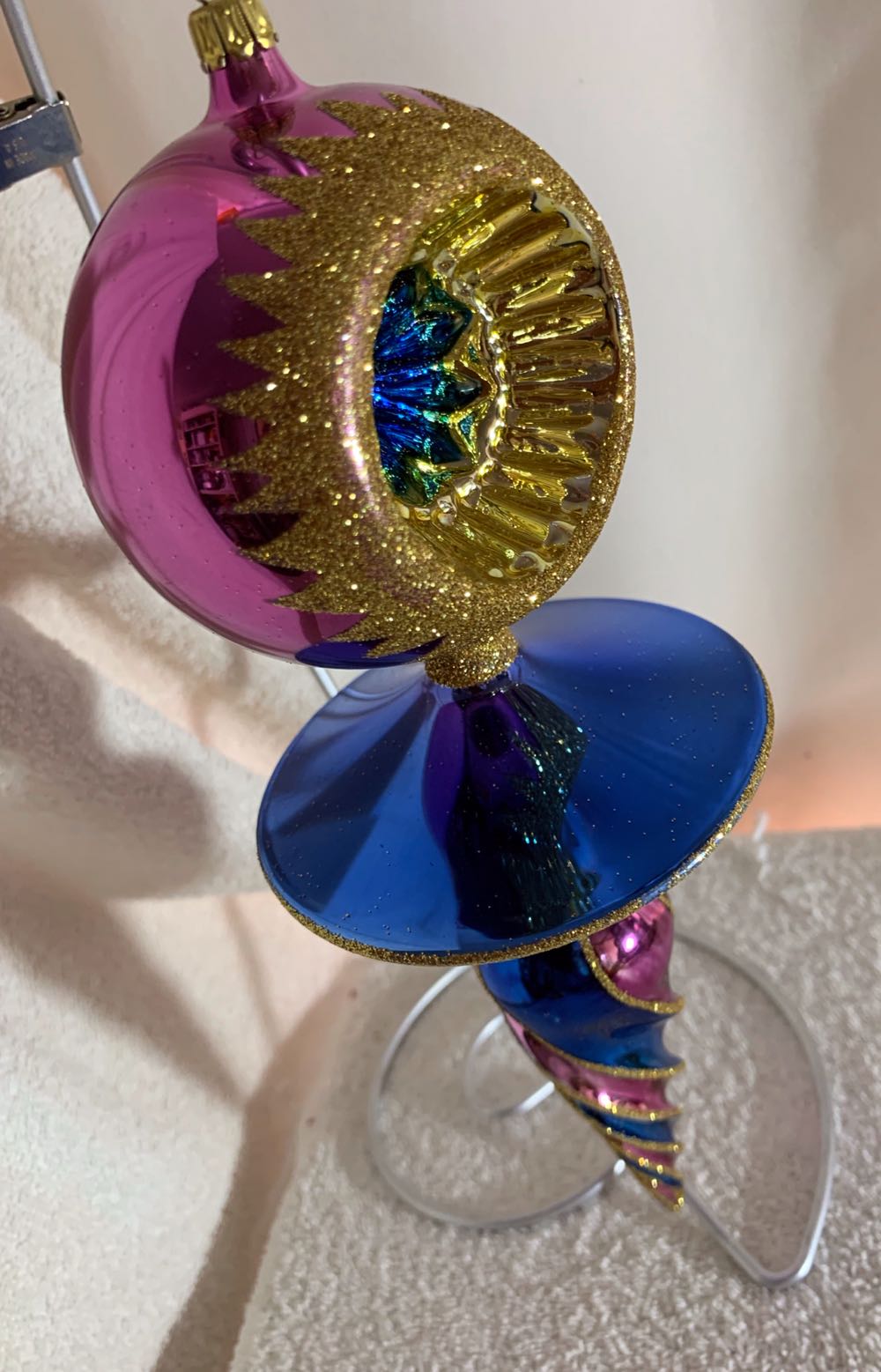 Spintop - Violet/Indigo - Vintage Collection (Christmas Tree Ornament) ornament collectible - Main Image 2