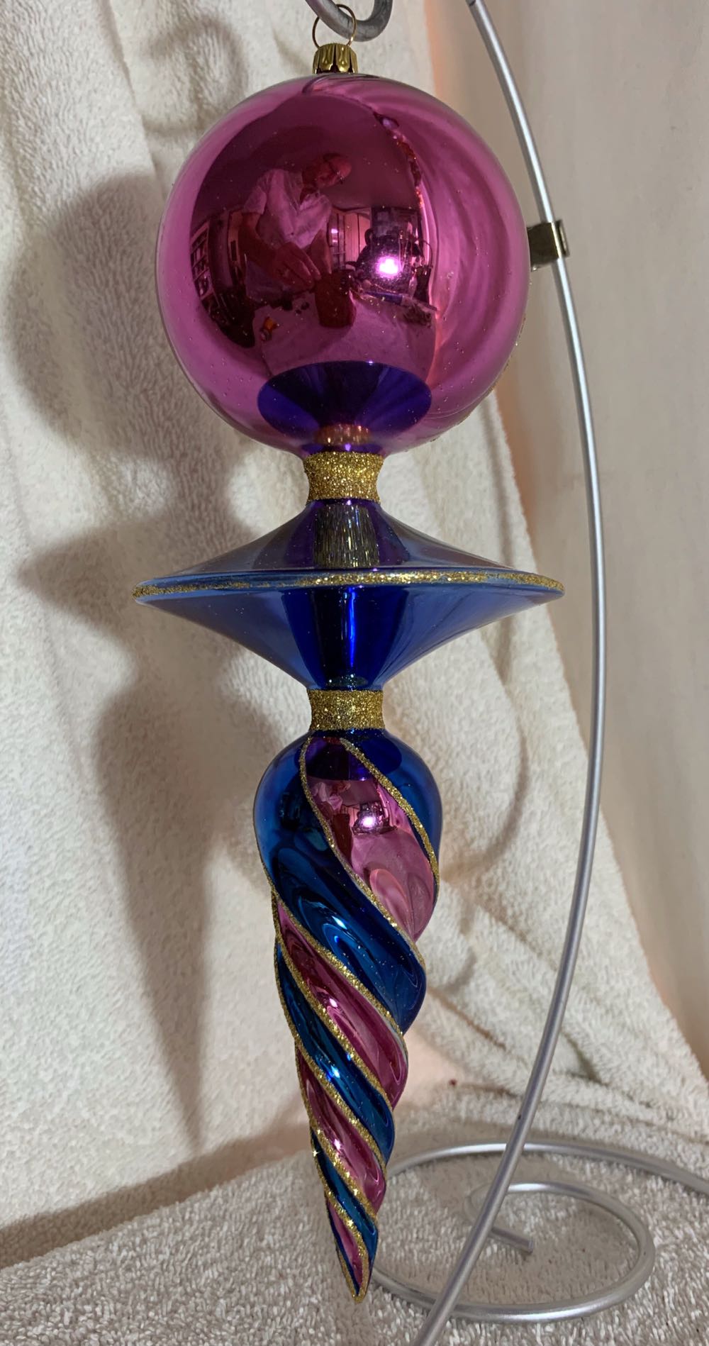 Spintop - Violet/Indigo - Vintage Collection (Christmas Tree Ornament) ornament collectible - Main Image 3