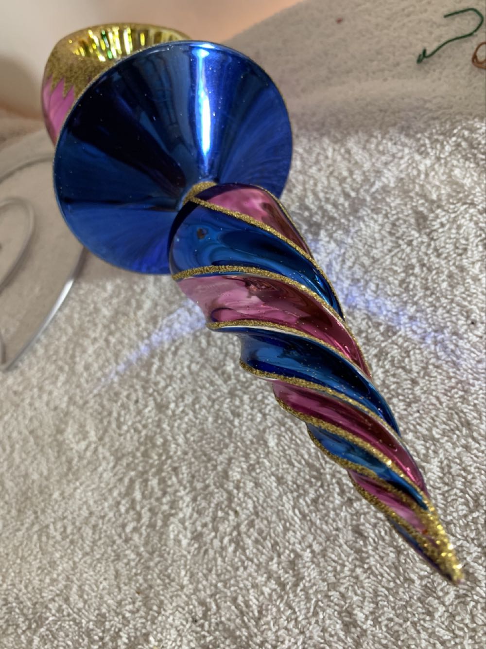 Spintop - Violet/Indigo - Vintage Collection (Christmas Tree Ornament) ornament collectible - Main Image 4