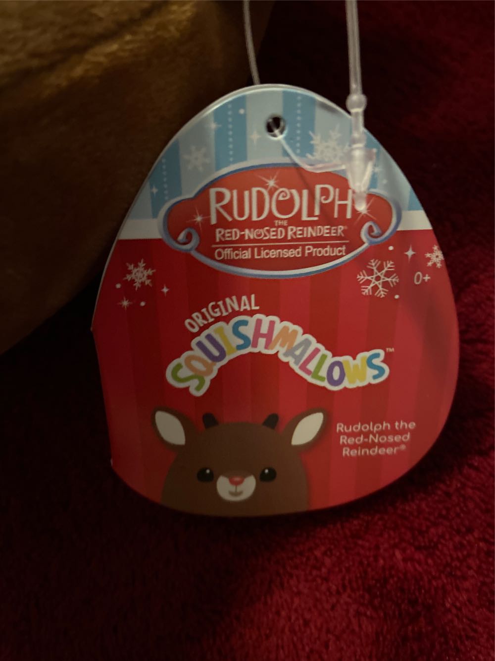 Official Kellytoy Squishmallows Holiday Rudolph The Red-nosed Reindeer 5” Squishmallow  ornament collectible [Barcode 191726414322] - Main Image 2