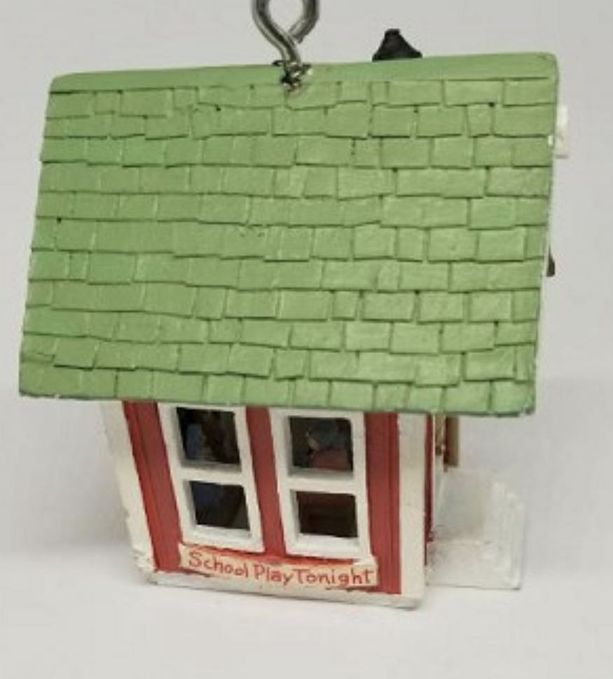 Little Red Schoolhouse - Village (Magic Lighted) ornament collectible - Main Image 2