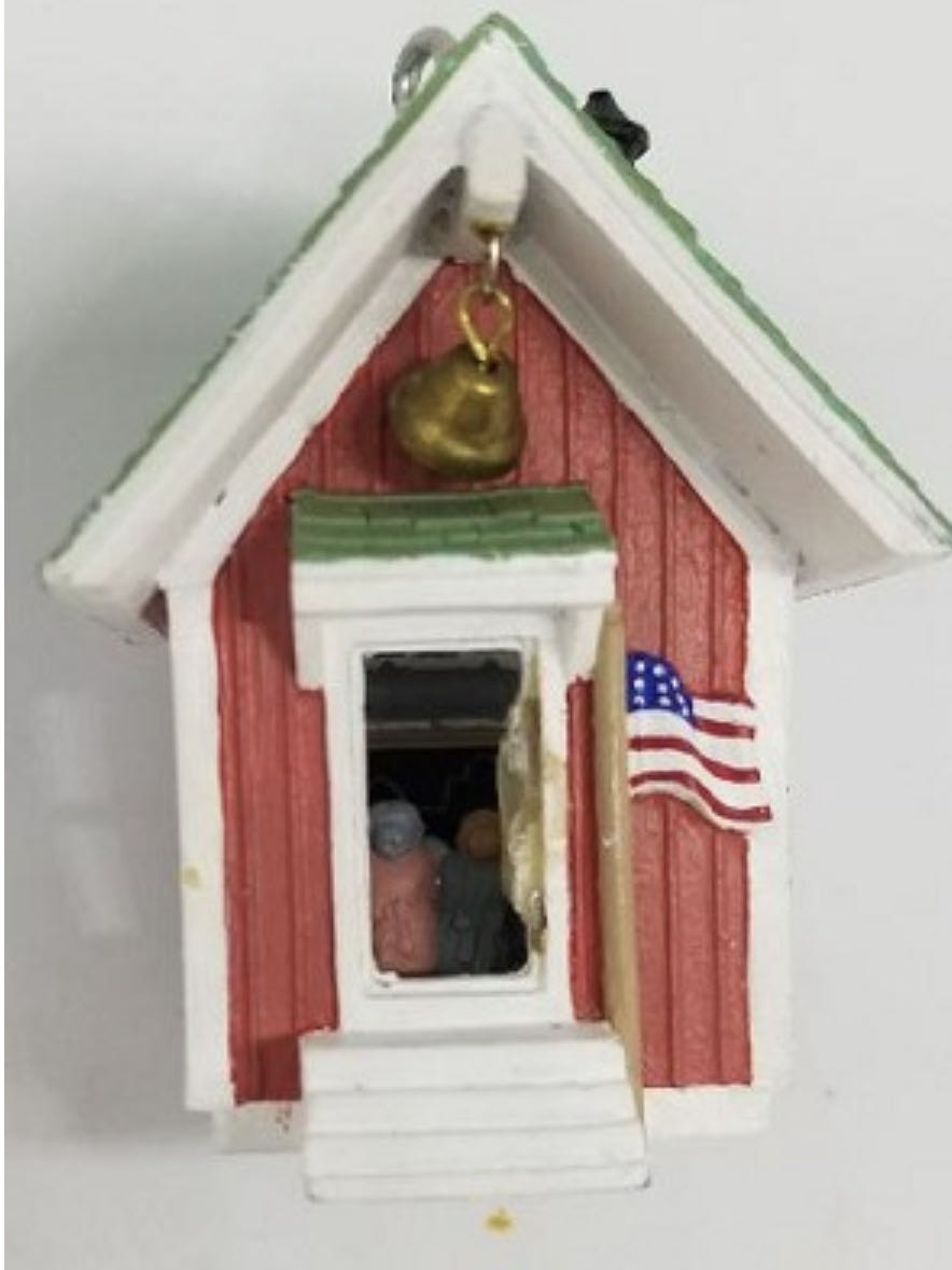 Little Red Schoolhouse - Village (Magic Lighted) ornament collectible - Main Image 3