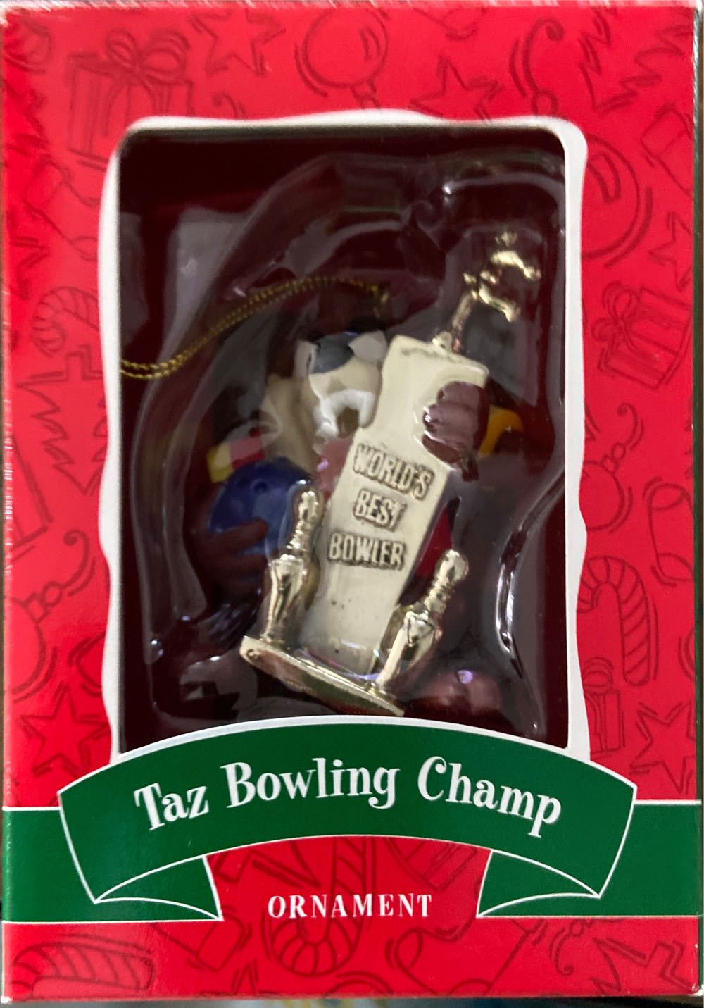 Taz Bowling Champ  (Bowling) ornament collectible [Barcode 447010230001] - Main Image 2