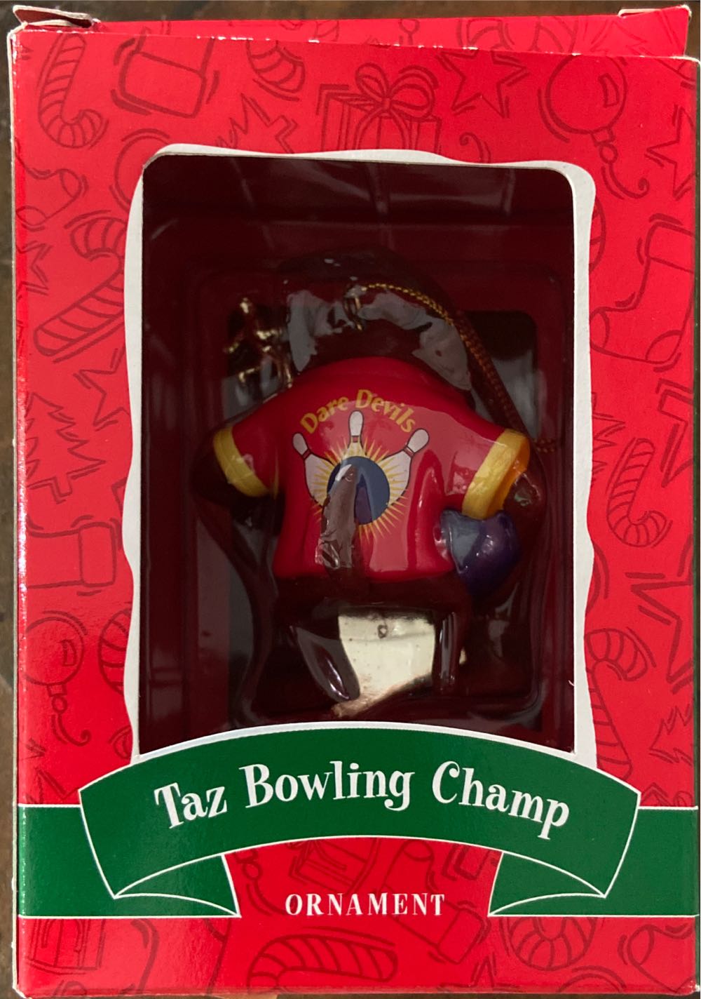Taz Bowling Champ  (Bowling) ornament collectible [Barcode 447010230001] - Main Image 3
