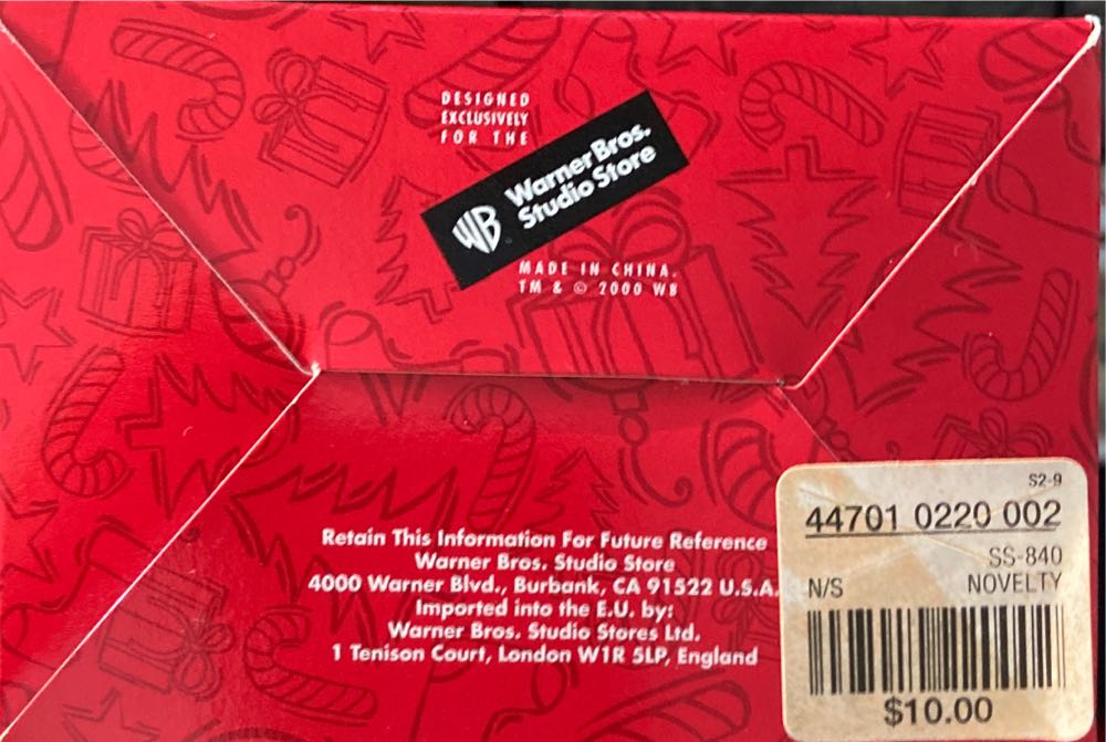 Sylvester Dressed As Santa  ornament collectible [Barcode 447010220002] - Main Image 4