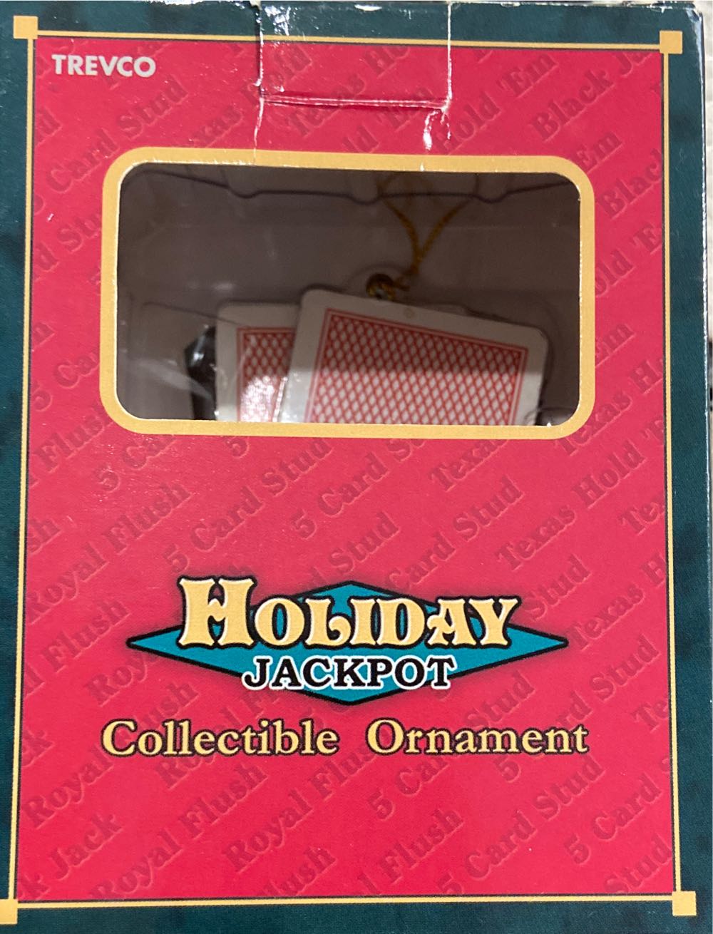 Trevco Holiday Jackpot Big Winner 5 Card Stud  ornament collectible [Barcode 781317428076] - Main Image 2