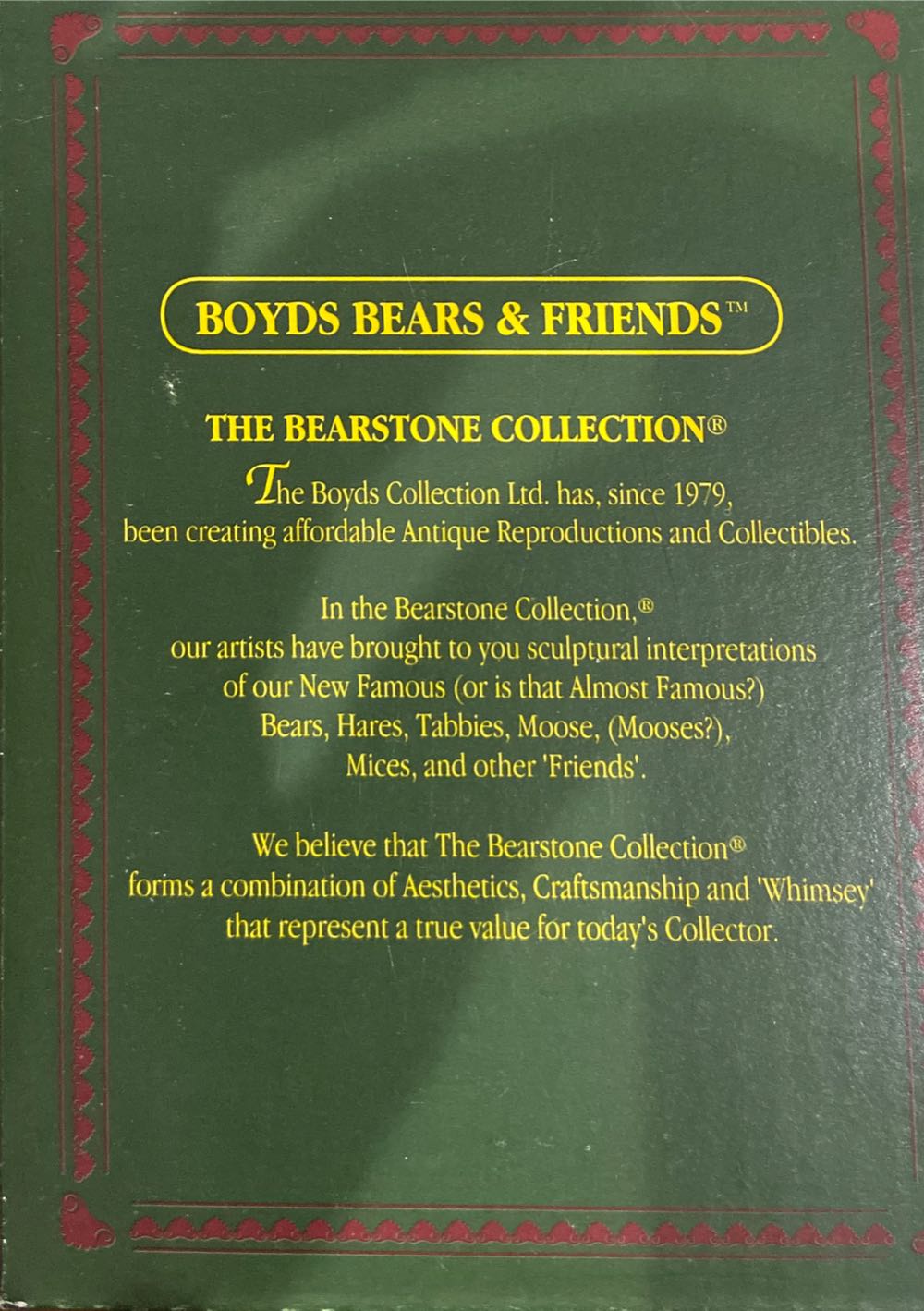 Upc 765867257027 Boyds Bearstone Collection ”wilson With ...  ornament collectible [Barcode 765867257027] - Main Image 3