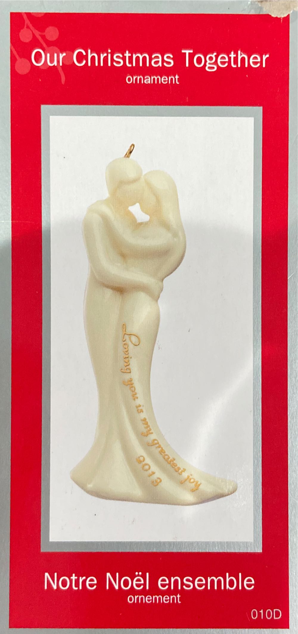 Carlton Heirloom Ornament Our Christmas Together Porcelain Couple #cxor010d  ornament collectible [Barcode 645416068130] - Main Image 2