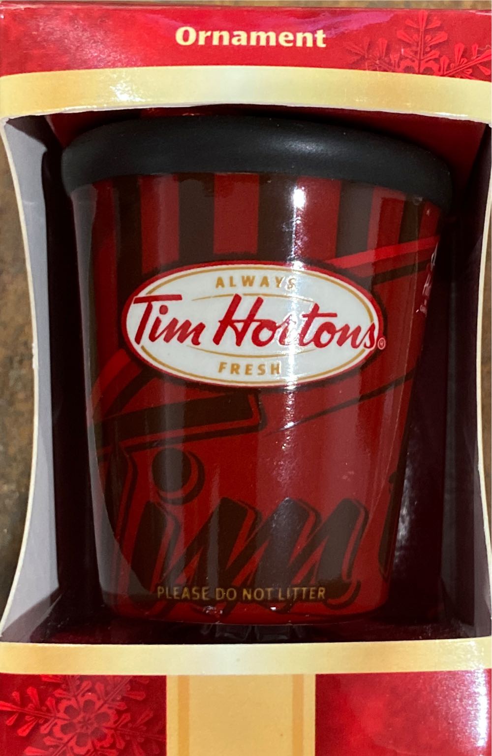 Tim Hortons To Go Coffee Cup Ornament  ornament collectible - Main Image 1