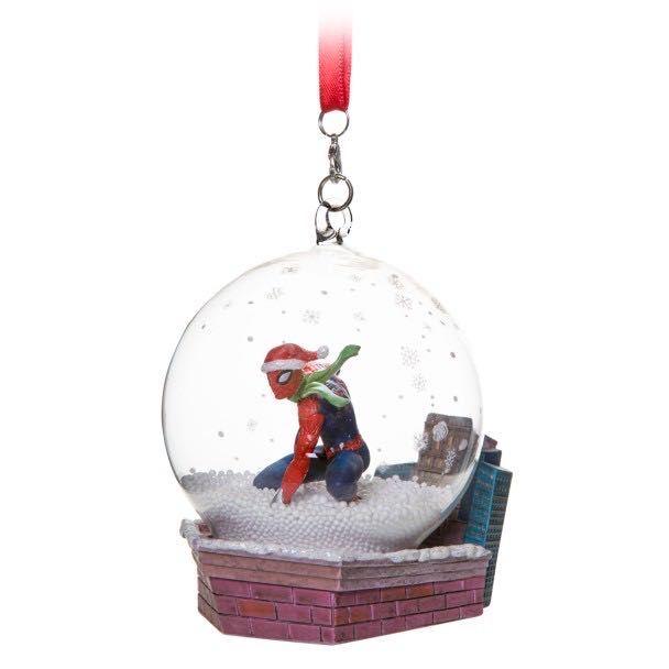 Spider-Man Snowglobe Sketchbook Ornament - Disney Sketchbook (Marvel Spider-Man) ornament collectible [Barcode 465062637104] - Main Image 2