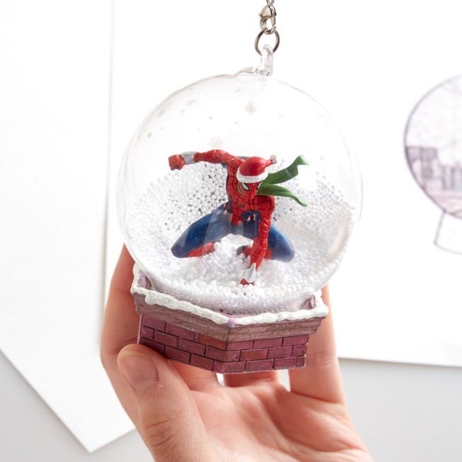 Spider-Man Snowglobe Sketchbook Ornament - Disney Sketchbook (Marvel Spider-Man) ornament collectible [Barcode 465062637104] - Main Image 4