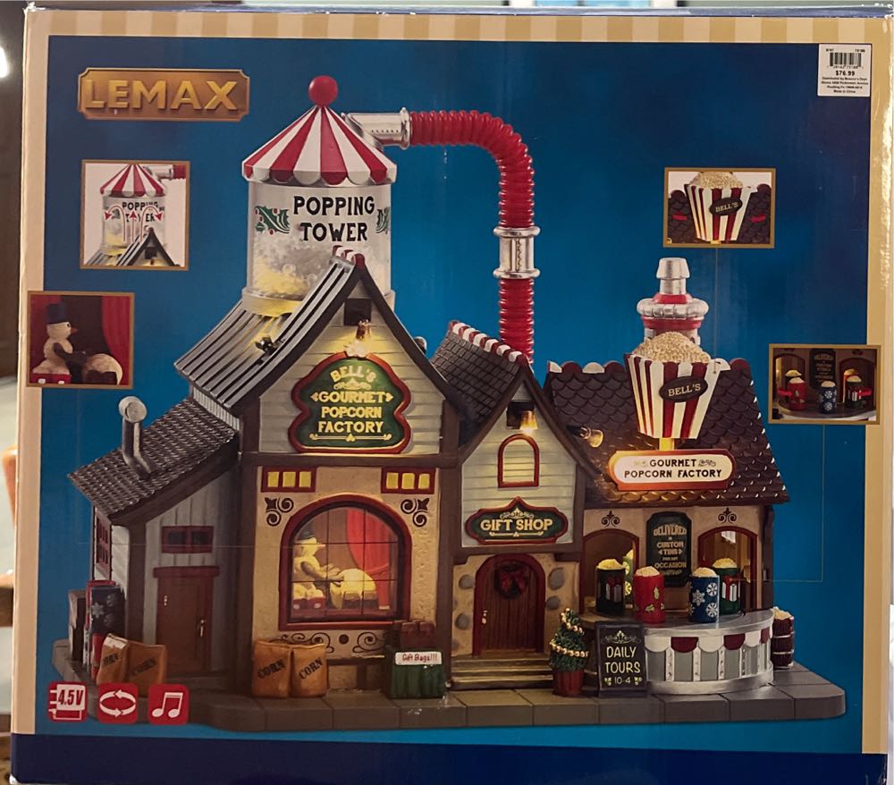 Lemax Bell’s Gourmet Popcorn Factory - 75188 - Harvest Crossing (Harvest Crossing) ornament collectible [Barcode 728162751881] - Main Image 3