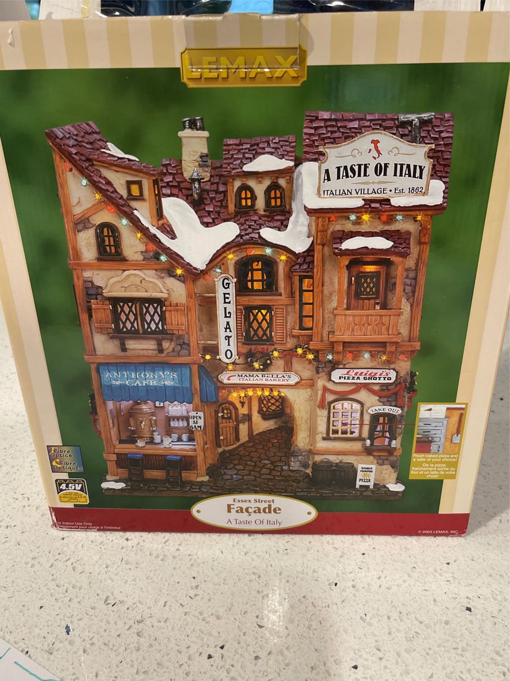 A Taste Of Italy - Holiday & Seasons (Essex Street Facade) ornament collectible [Barcode 728162358554] - Main Image 2