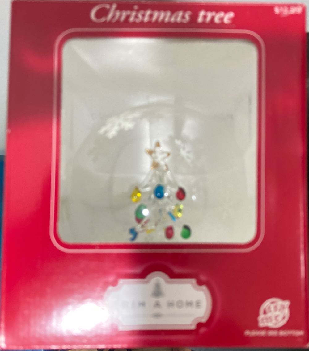 Trim-a-home 120mm Led Glass Globe Christmas Tree  ornament collectible [Barcode 765784645532] - Main Image 2