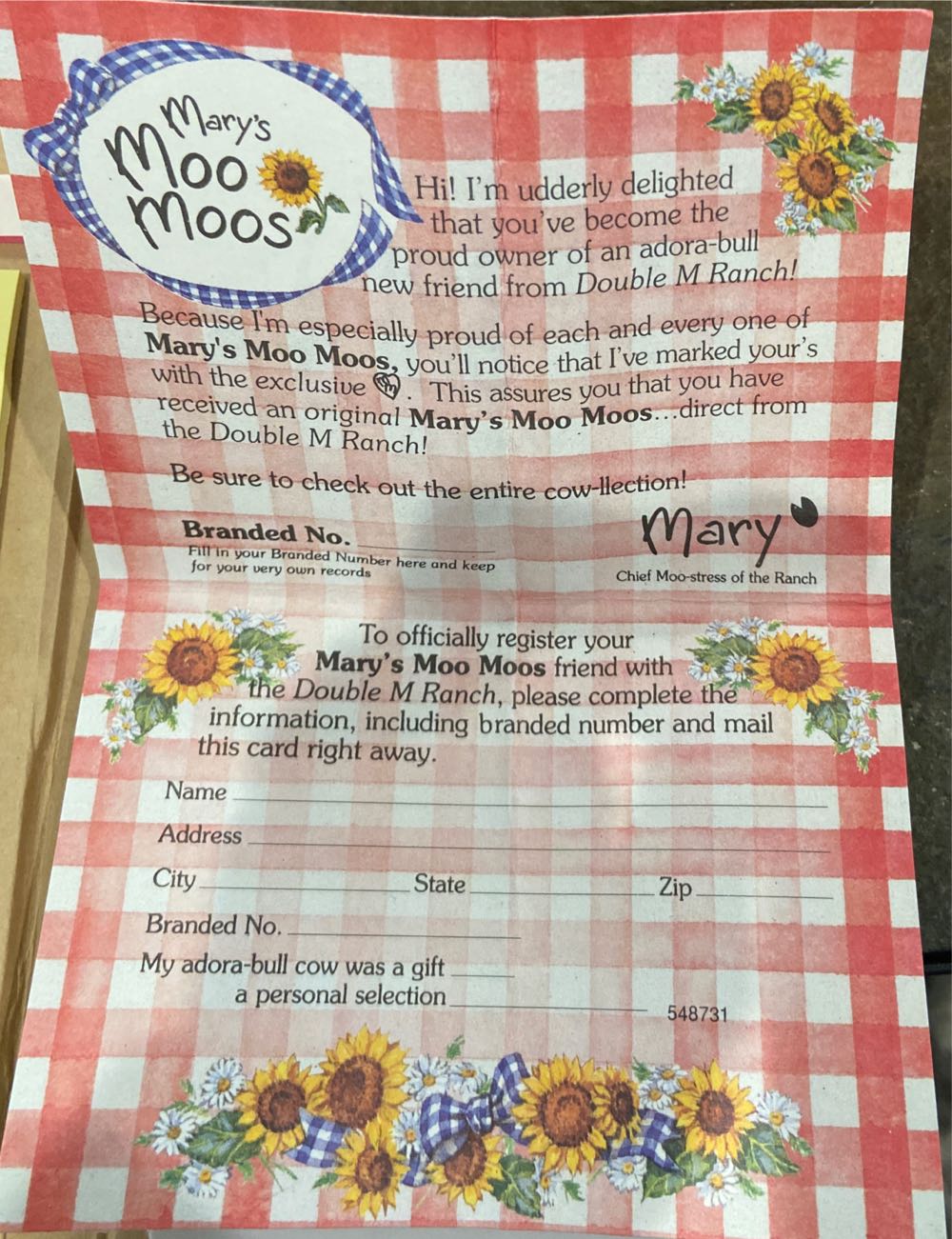 Mary’s MooMoos 548731  ornament collectible [Barcode 045544608435] - Main Image 4