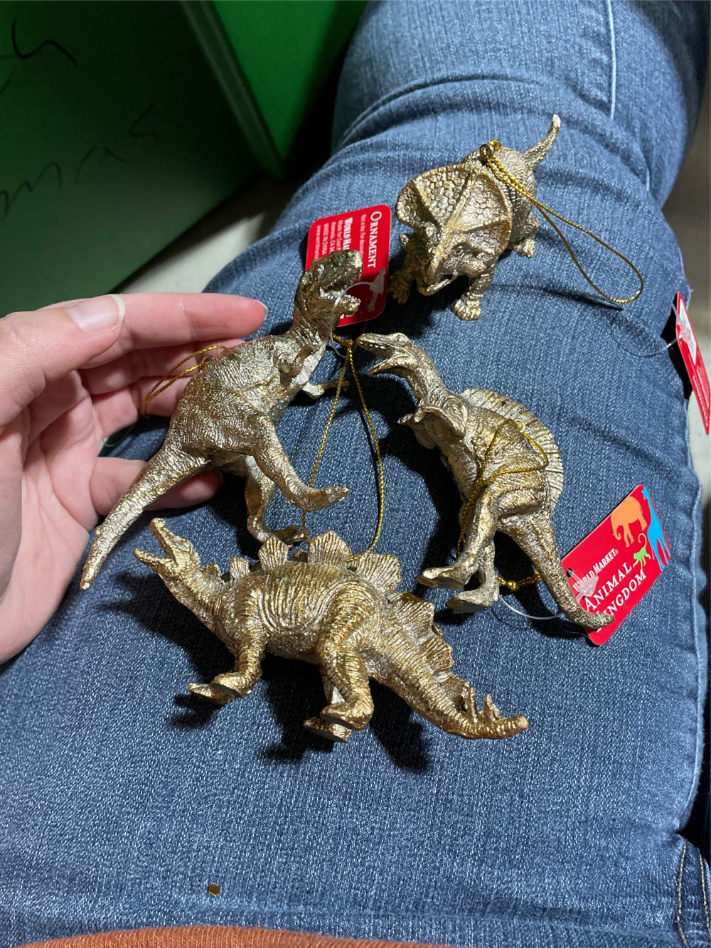 DINOS - Golden Four Set World Market  ornament collectible [Barcode 25618518] - Main Image 1