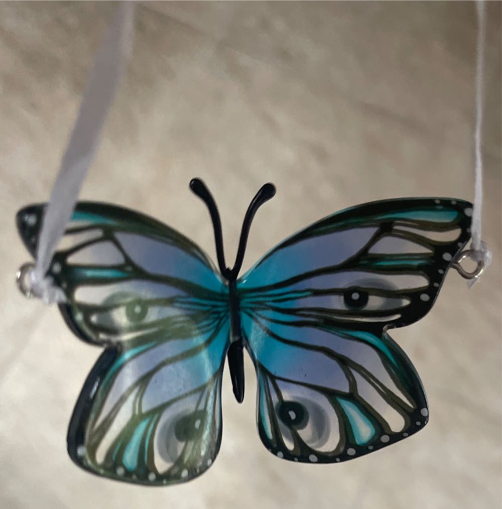 Butterfly Hallmark Purple And Blue Christmas Ornament 0001hgo3048  ornament collectible [Barcode 726528497305] - Main Image 2