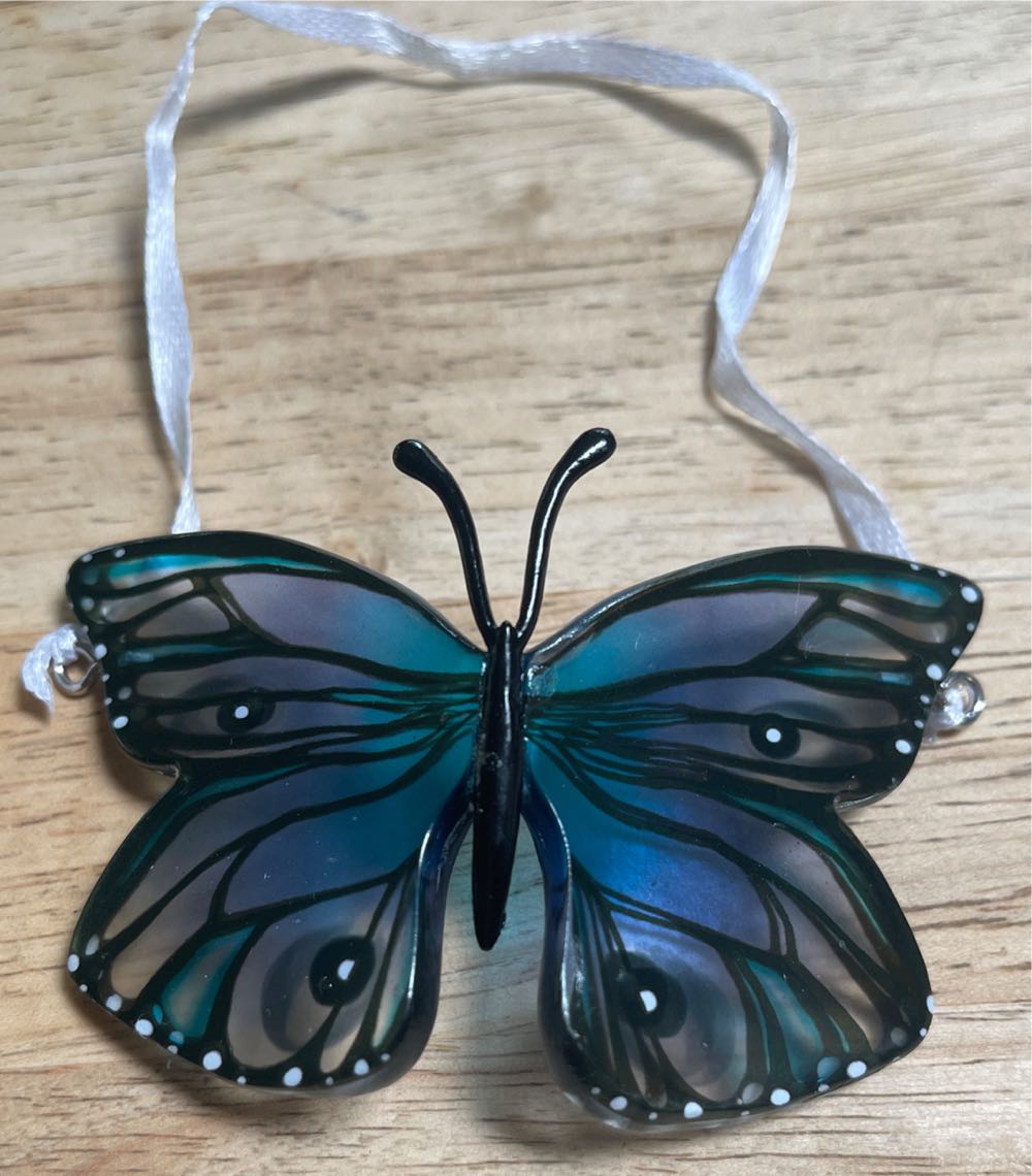 Butterfly Hallmark Purple And Blue Christmas Ornament 0001hgo3048  ornament collectible [Barcode 726528497305] - Main Image 3