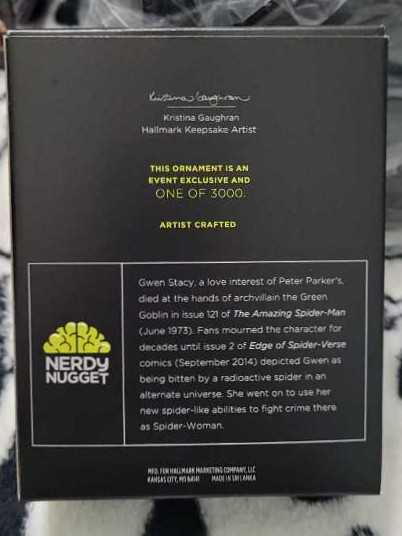 Spider-Gwen - Spider-Gwen (Spider-Man) ornament collectible [Barcode 763795795710] - Main Image 3
