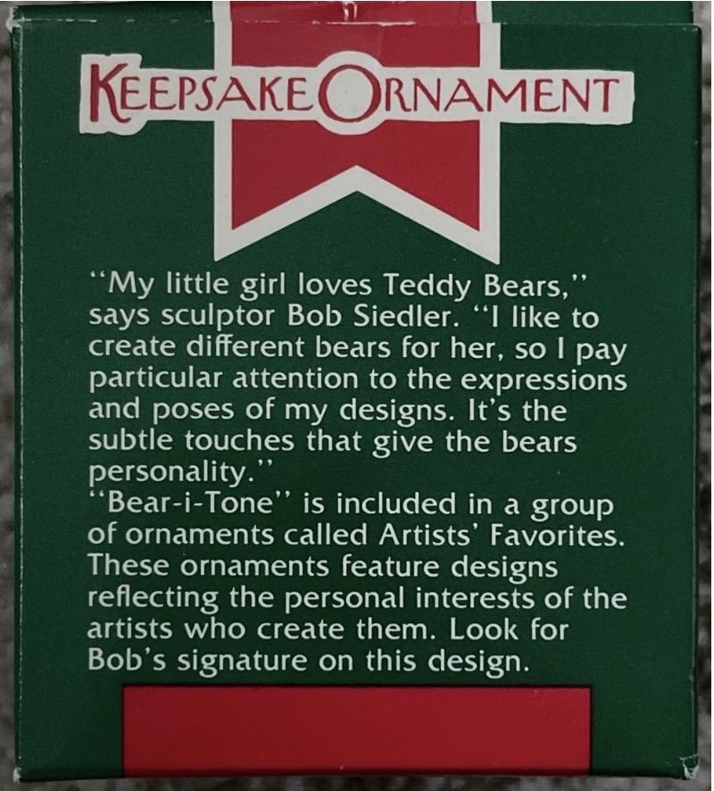 Bear-i-Tone - Music ornament collectible - Main Image 4