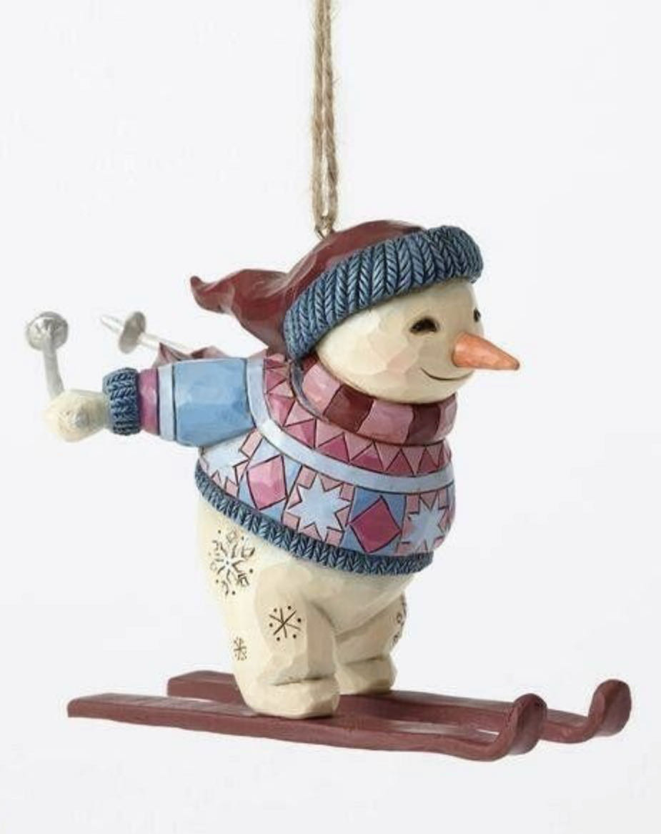 Skiing Snowman - Snowman (Winter) ornament collectible - Main Image 1